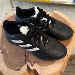 Adidas Turf Soccer Shoes Kids US size 3 Black Cleats Athletic Football